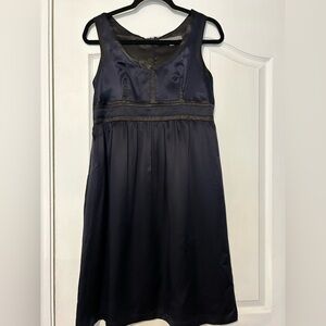 Proenza Schouler for Target Navy & Black Silk Dress sz 7